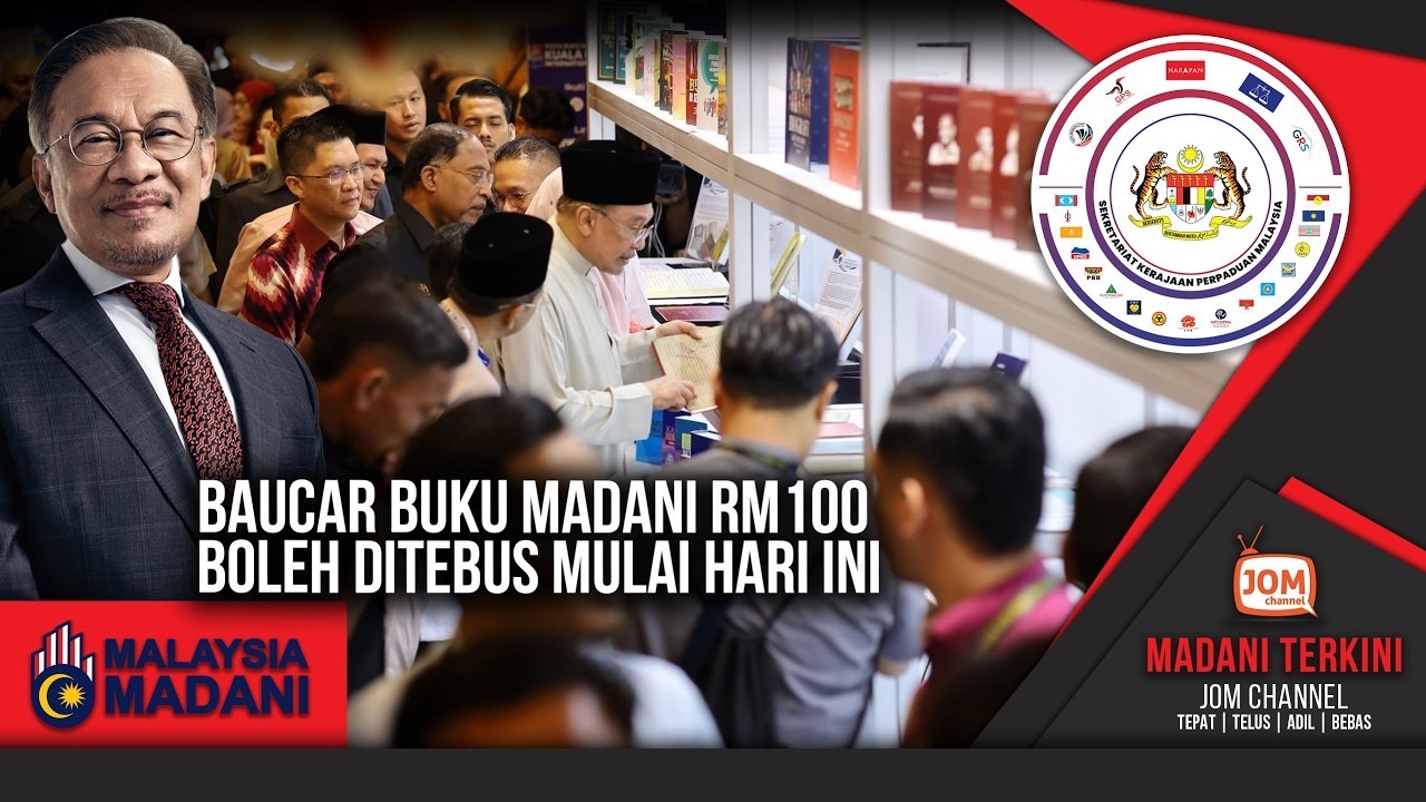 MADANI TERKINI | BAUCAR BUKU MADANI RM100 BOLEH DITEBUS MULAI HARI INI