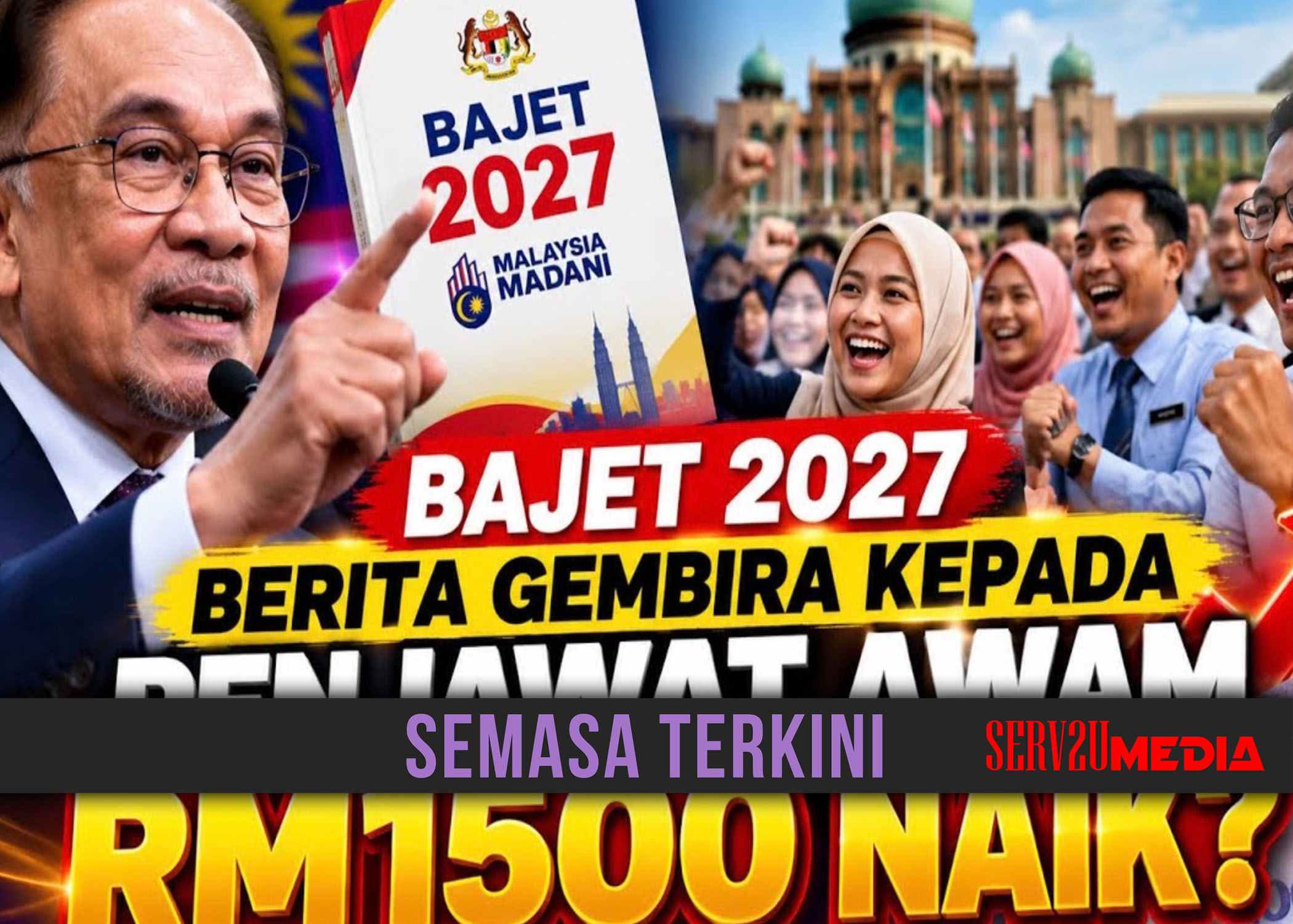 KERAJAAN SALUR BKK RM1,500 KEPADA 1.3 JUTA PENJAWAT AWAM