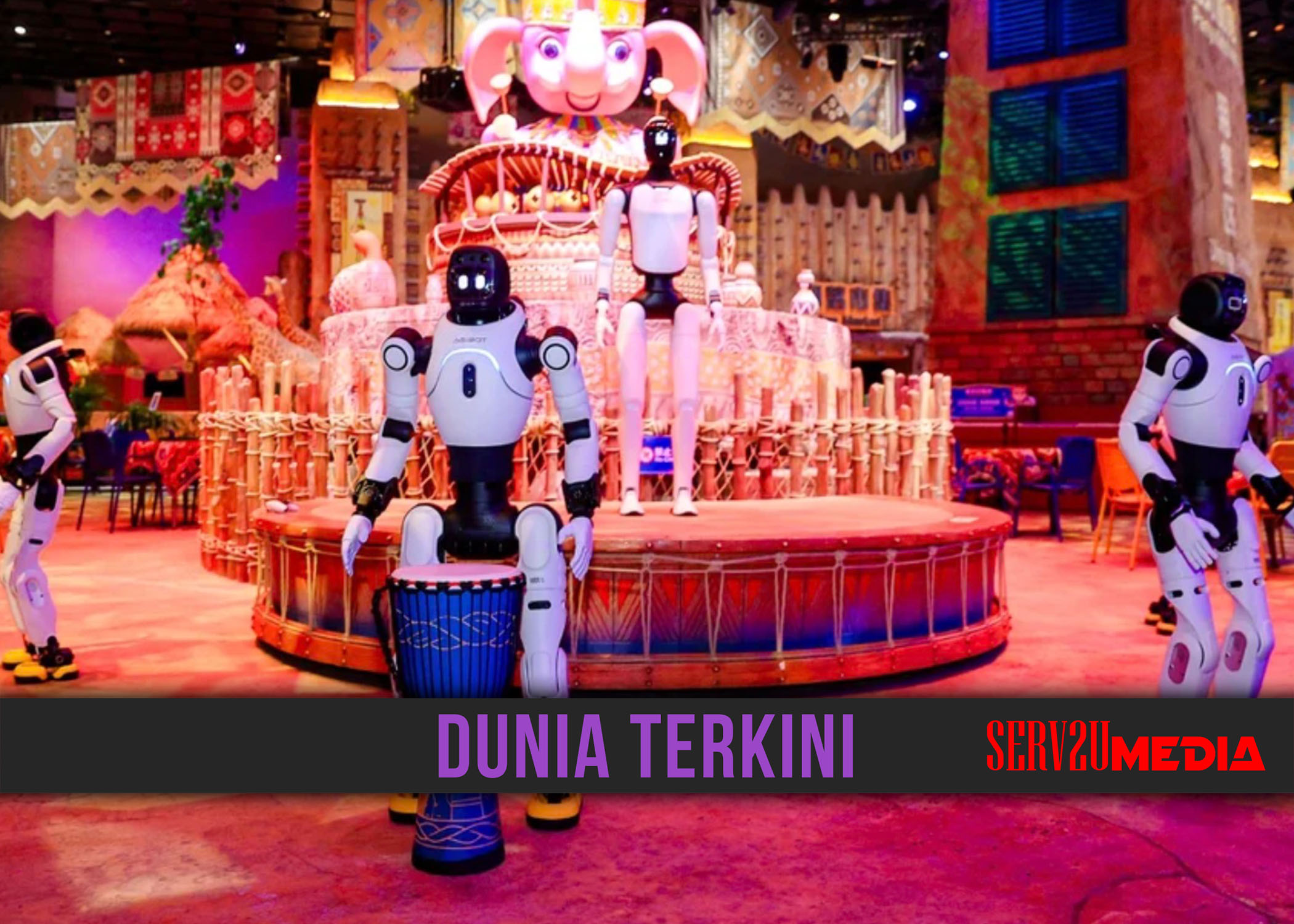 CHINA GUNA 300 ROBOT AI DI TAMAN TEMA